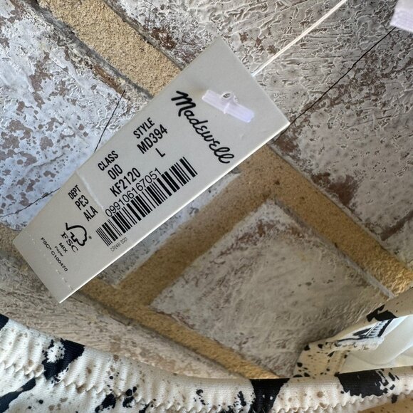 Madewell Balconette Bikini Top in Speckled Tiger Women's Size L. - Picture 5 of 6